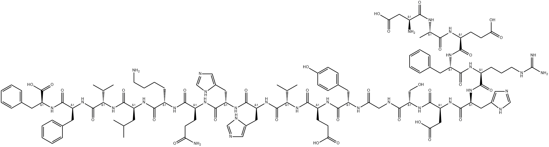 β-Amyloid (1-20) Struktur