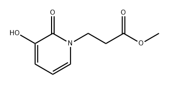 methyl 3-(3-hydroxy-2-oxopyridin-1(2H)-yl)propanoate Struktur