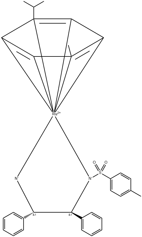 Ruthenium tosyl dpen Struktur