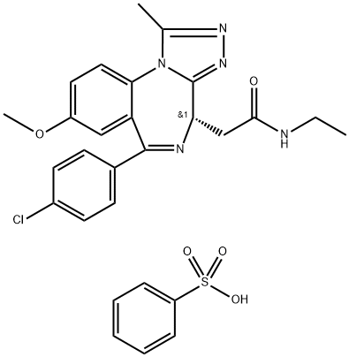 Molibresib besylate Struktur