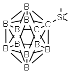 1-Trimethylsilyl-o -carborane Struktur