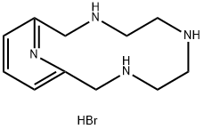 3,6,9,15-Tetraazabicyclo[9.3.1]pentadeca-1(15),11,13-triene, hydrobromide (1:3) Struktur