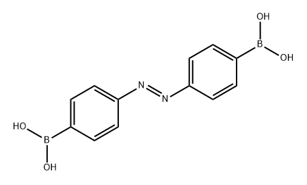 Boronic acid, 2,?2'-?(1,?2-?diazenediyldi-?4,?1-?phenylene)?bis- Struktur