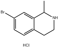 7-bromo-1-methyl-1,2,3,4-tetrahydroisoquinoline hydrochloride Struktur