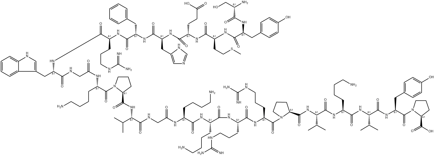 (Des-Ser3)-ACTH (1-24) (human, bovine, rat) Struktur