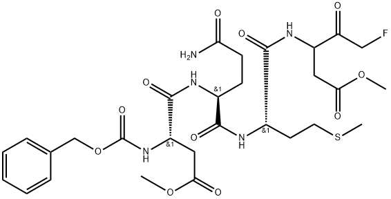 Z-Asp(OMe)-Gln-Met-DL-Asp(OMe)-fluoromethylketone Struktur