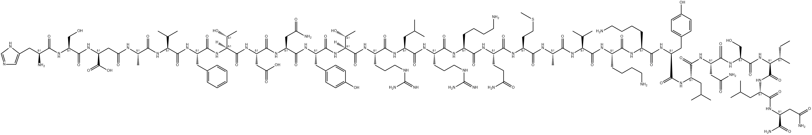 (β-Asp3)-VIP Struktur