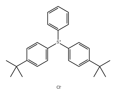 bis(4-(tert-butyl)phenyl)(phenyl)sulfonium chloride Struktur