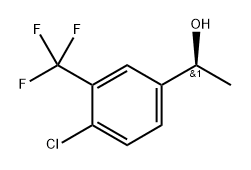 Benzenemethanol, 4-chloro-α-methyl-3-(trifluoromethyl)-, (αS)- Struktur