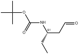 tert-butylN-[(3S)-1-oxopentan-3-yl]carbamate Struktur