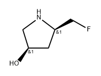 (3R,5R)-5-(fluoromethyl)pyrrolidin-3-ol Struktur