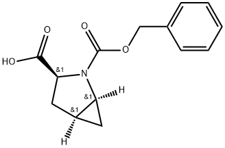 (1S,3S,5S)-2-((benzyloxy)carbonyl)-2-azabicyclo[3.1.0]hexane-3-carboxylic acid Struktur