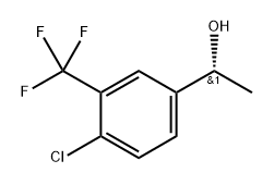 Benzenemethanol, 4-chloro-α-methyl-3-(trifluoromethyl)-, (αR)- Struktur