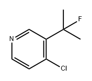 4-chloro-3-(2-fluoropropan-2-yl)pyridine Struktur