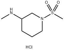 N-Methyl-1-(methylsulfonyl)piperidin-3-amine hydrochloride Struktur