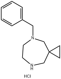 5-Benzyl-5,8-diazaspiro[2.6]nonane dihydrochloride Struktur