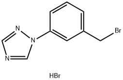 1-(3-(Bromomethyl)phenyl)-1H-1,2,4-triazole hydrobromide Struktur