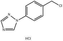 1-(4-(Chloromethyl)phenyl)-1H-1,2,4-triazole hydrochloride Struktur