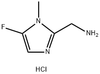 (5-Fluoro-1-methyl-1H-imidazol-2-yl)methanamine hydrochloride Struktur