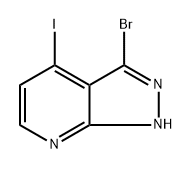 3-Bromo-4-iodo-1H-pyrazolo[3,4-b]pyridine Struktur