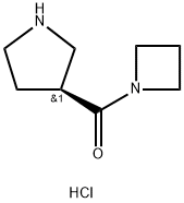 (S)-Azetidin-1-yl(pyrrolidin-3-yl)methanone hydrochloride Struktur