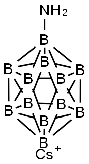 Cesium aminododecaborate Struktur