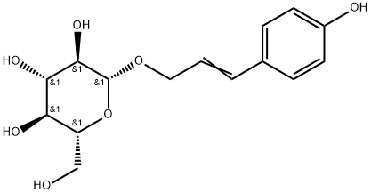 3-(4-Hydroxyphenyl)-2-propenyl β-D-glucopyranoside Struktur