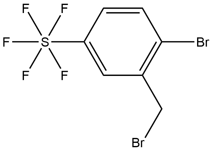 2-Bromo-5-(pentafluorothio)benzyl bromide Struktur