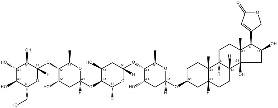 deacetyllanatoside B Struktur