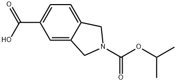 2-(isopropoxycarbonyl)isoindoline-5-carboxylicacid Struktur