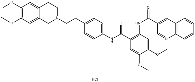 Tariquidar dihydrochloride Struktur