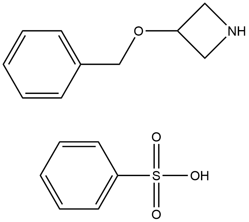 Azetidine, 3-(phenylmethoxy)-, compd. with benzenesulfonate (1:1) Struktur