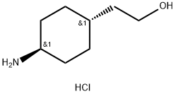 Cyclohexaneethanol, 4-amino-, hydrochloride (1:1), trans- Struktur