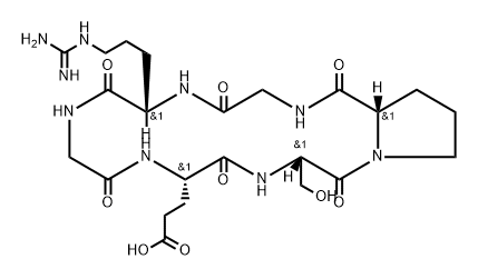 Cyclo(-Gly-Arg-Gly-Glu-Ser-Pro) Struktur