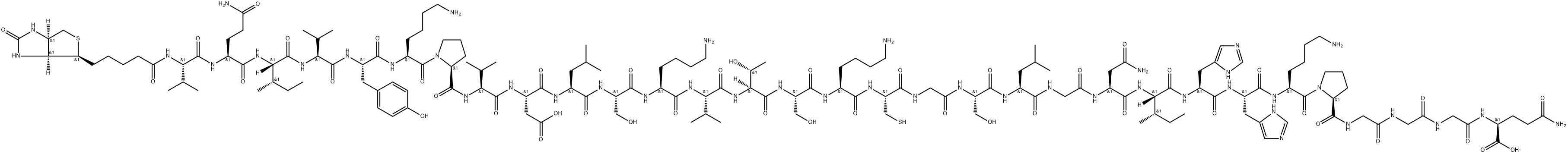 Biotinyl-Tau Peptide (306-336) (Repeat 3 Domain) Struktur