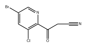 2-Pyridinepropanenitrile, 5-bromo-3-chloro-β-oxo- Struktur