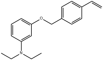 3-[(4-Ethenylphenyl)methoxy]-N,N-diethylbenzenamine Struktur