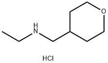 N-((Tetrahydro-2H-pyran-4-yl)methyl)ethanamine hydrochloride Struktur