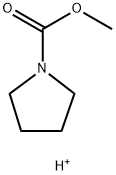 1-Pyrrolidinecarboxylic acid, methyl ester, conjugate monoacid (9CI) Struktur