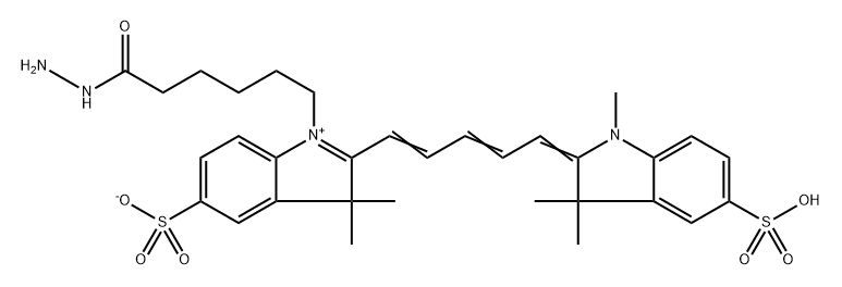 diSulfo-Cy5 Hydrazide Struktur