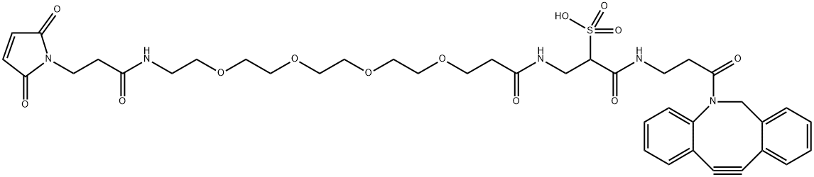 Sulfo DBCO-PEG4-Maleimide Struktur