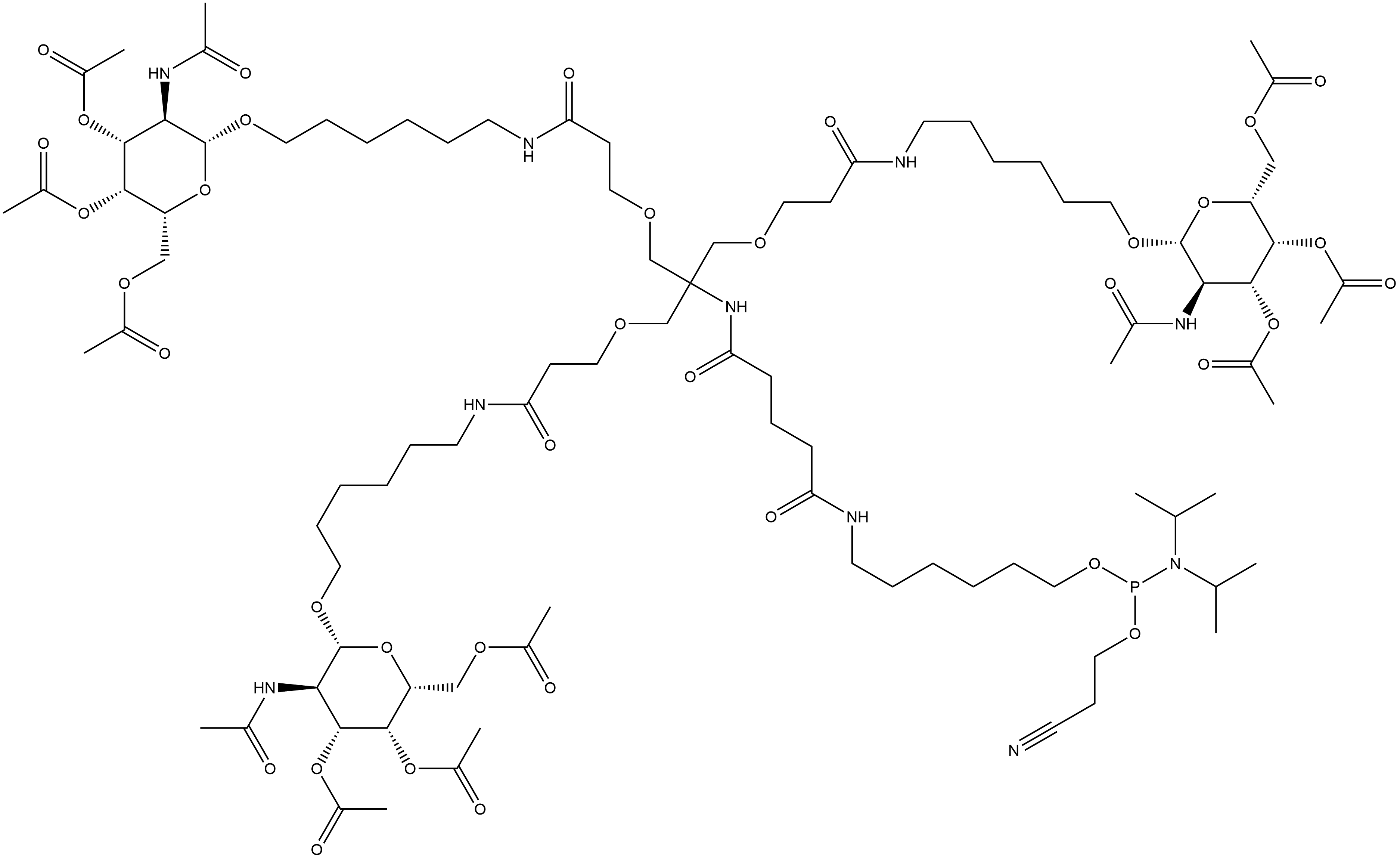 TRI-GALNAC PHOSPHORAMIDITE #1 結(jié)構(gòu)式