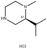 (2S)-1-methyl-2-(propan-2-yl)piperazine hydrochloride Struktur