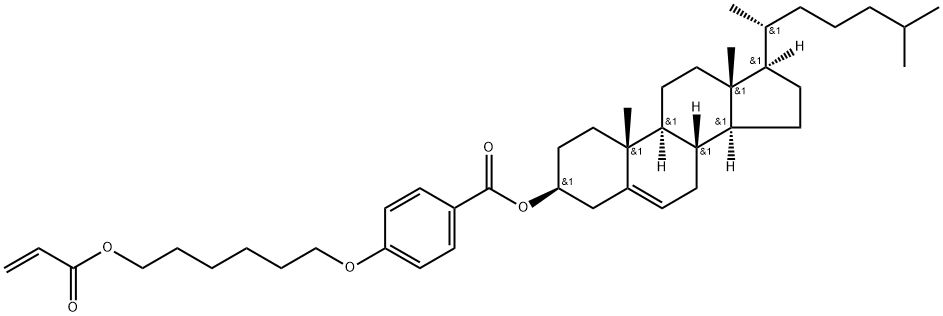 CHOLEST-5-EN-3-OL (3尾)-, 3-[4-[[6-[(1-OXO-2-PROPEN-1-YL)OXY]HEXYL]OXY]BENZOATE, 206053-52-3, 結(jié)構(gòu)式