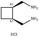 1,2-Cyclobutanedimethanamine, hydrochloride (1:2), (1R,2S)-rel- Struktur