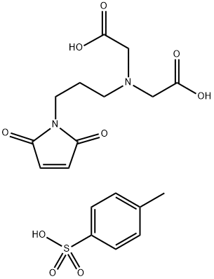 N-(carboxymethyl)-N-[3-(2,5-dihydro-2,5-dioxo-1H-pyrrol-1-yl)propyl]-mono(4-meth Struktur