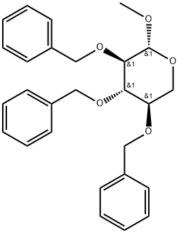 Methyl 2,3,4-Tri-O-benzyl-β-D-xylopyranoside Struktur