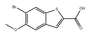 6-溴-5-甲氧基苯并[B]噻吩-2-羧酸, 2090427-07-7, 結(jié)構(gòu)式