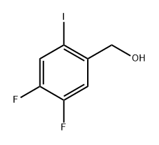 (4,5-Difluoro-2-iodo-phenyl)-methanol Struktur