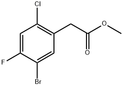 methyl 2-(5-bromo-2-chloro-4-fluorophenyl)acetate Struktur